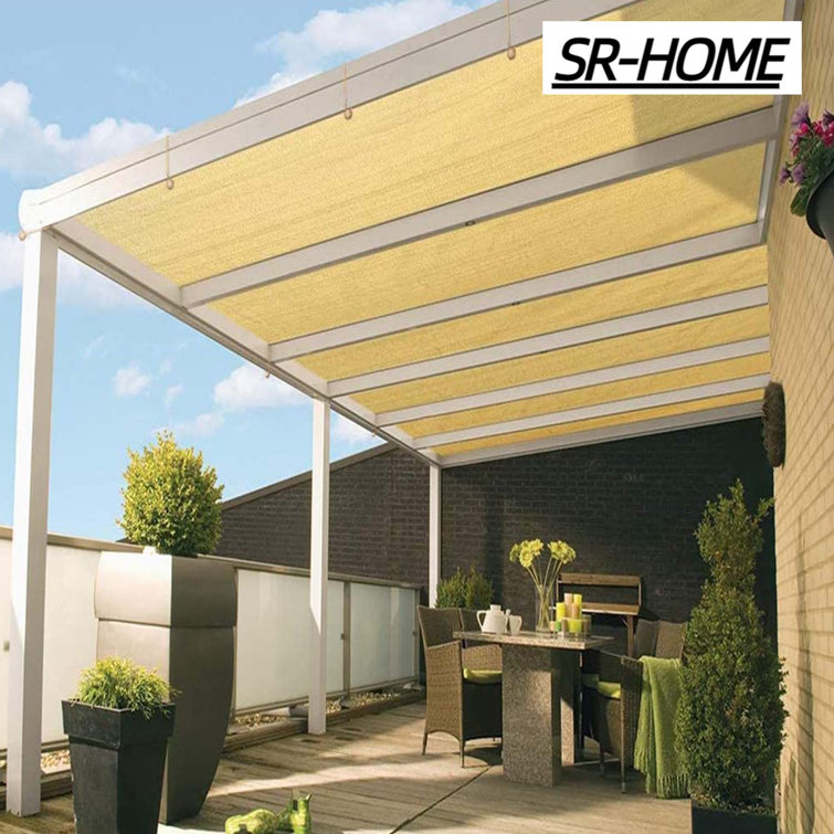 SRHOME Shade Cloth,UV Block Sun Shade Canopy With Grommets For Outdoor